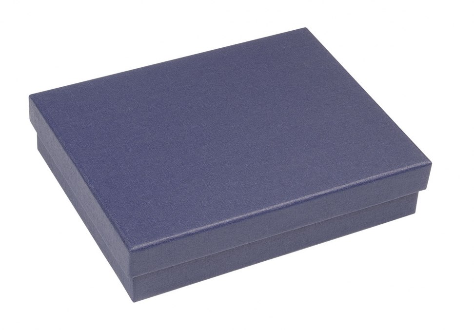 BOÎTE BLEUE SATIN BLEU 210X150X40 MM