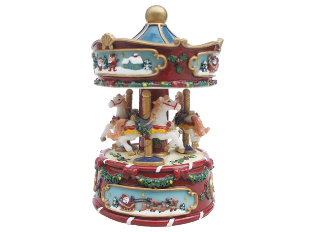 CARROUSEL CHEVAUX - DE NOËL - h = 130 mm