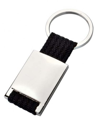 KEYCHAIN SATIN - NYLON BLACK