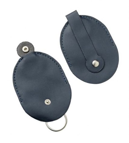 PORTE-CLÉS DE CEINTURE EN CUIR BLEU
