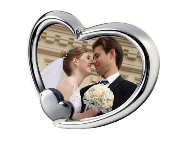 PHOTO FRAME HEART - 130x155 mm