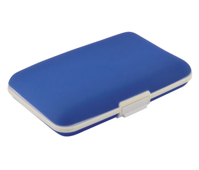 BUSINESS CARD CASE SILICON BLUE