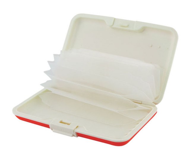 BUSINESS CARD CASE SILICON RED