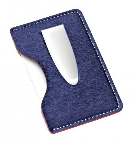 CREDITCARD HOLDER/MONEY CLIP - BLUE