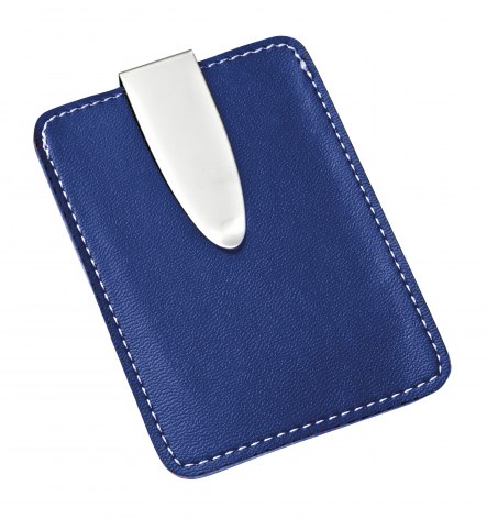 CREDIT CARD HOLDER/ MONEY CLIP BLUE