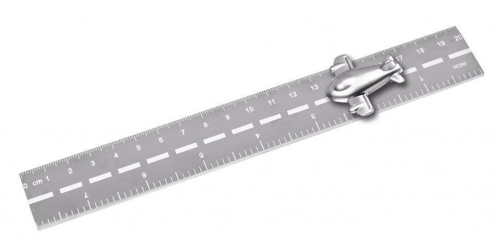 AIRPLANEPLANE RULER - METAL SATIN