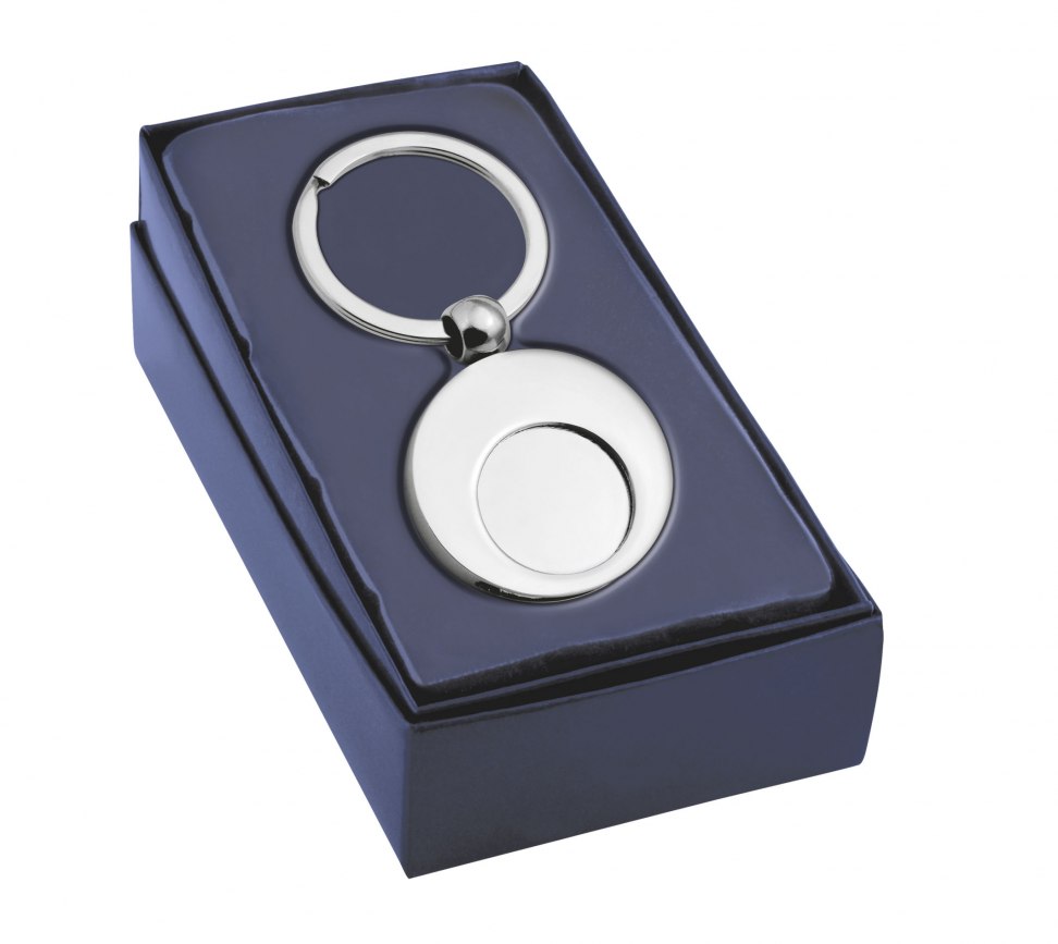 KEY CHAIN ROUND WITH TROLLY COIN