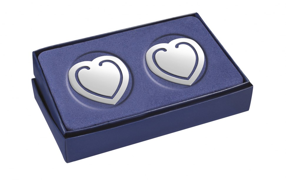 SEGNALIBRO CUORE SET 2pz - 50x55 mm