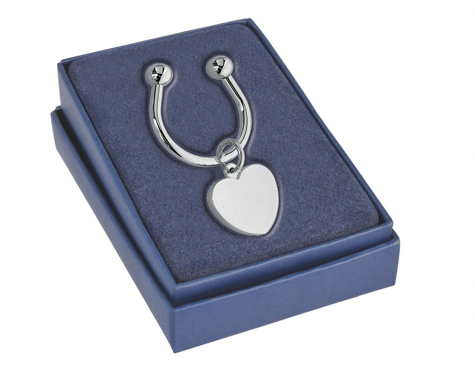 KEYRING HEART PLATE