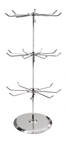 DISPLAY STAND CHROMED WIRE