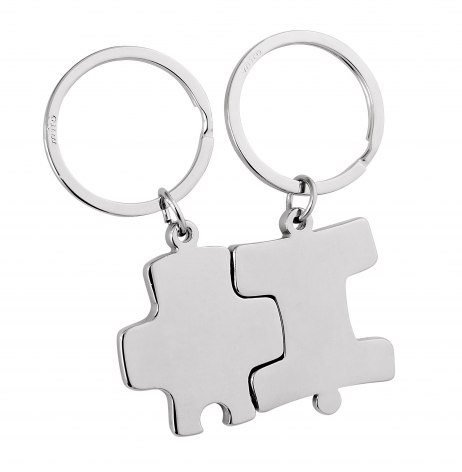 KEY RING DOUBLE PUZZLE WITH MAGNET