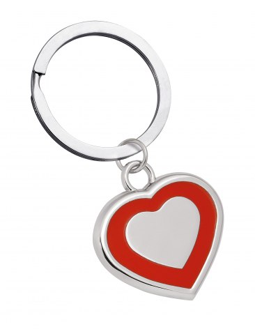 PENDANT RED HEART 25x30 mm