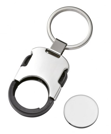 KEYCHAIN TROLLEY COIN CLICK