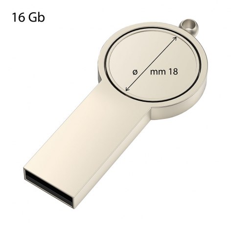 USB PORTACHIAVE INCAVO 18mm