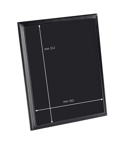 CREST RETTANGOLARE NERO 230x180x15 mm