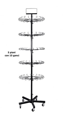 SOPORTE DE EXHIBICIÓN H 188 CM 5X15 GANC