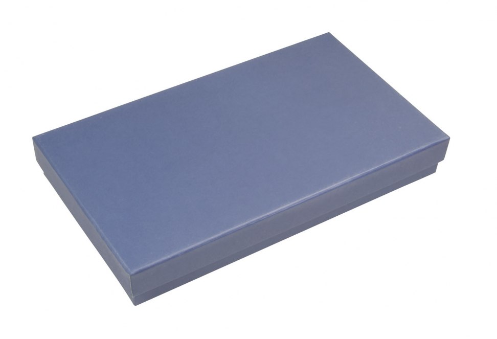 BOÎTE BLEUE SATIN BLEU 265X155X35 MM