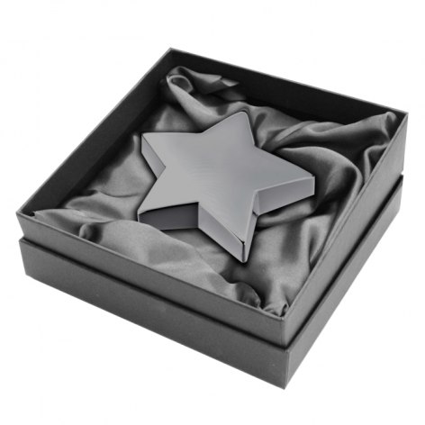 PAPERWEIGHT STAR BURNISHED d=106 mm