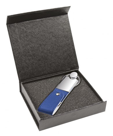 USB LEDER BLAU