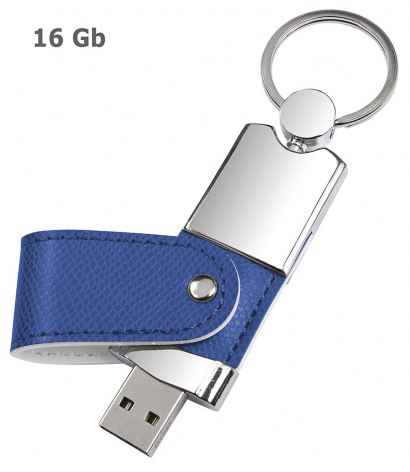 USB CUIR BLEU