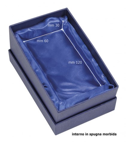 BLAUE SCHACHTEL BLAUER SATIN 160X100X50