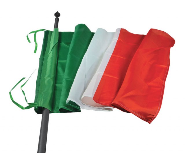 ITALIAN FLAG 100X150 - SATIN