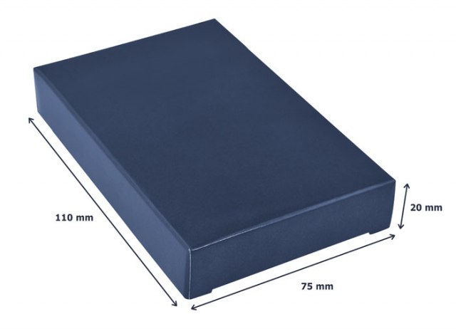 BUSINESS CARD HOLDER SILICONE BLUE