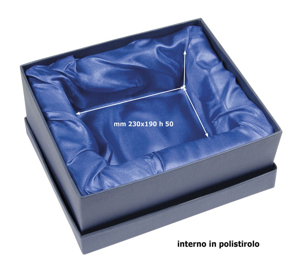 SCATOLA BLU RASO BLU 270X235X75 MM