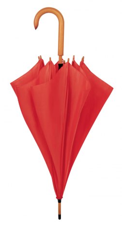 UMBRELLA RED WOODEN HANDLE d=105 cm