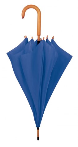 UMBRELLA BLUE WOODEN HANDLE d=105 cm
