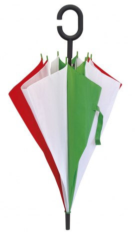 REGENSCHIRM ITALIENISCHE FLAGGE -GRIFF C