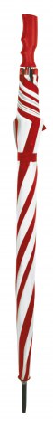 UMBRELLA GOLF WHITE/RED d=127 cm
