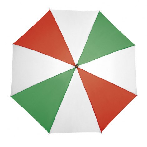 UMBRELLA ITALIAN FLAG WOODEN HANDLE