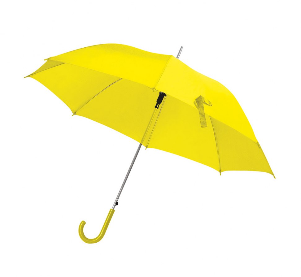 PARAPLUIE JAUNE MANCHE PVC JAUNE d=106cm