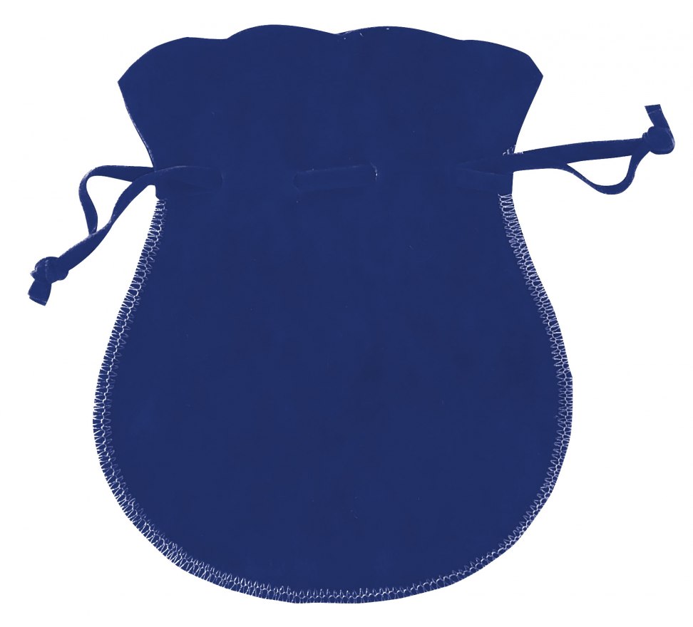 SACHET AMPHORE DOUBLE VELOURS BLEU