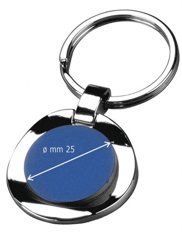 KEYCHAIN BLUE IN METAL BOX