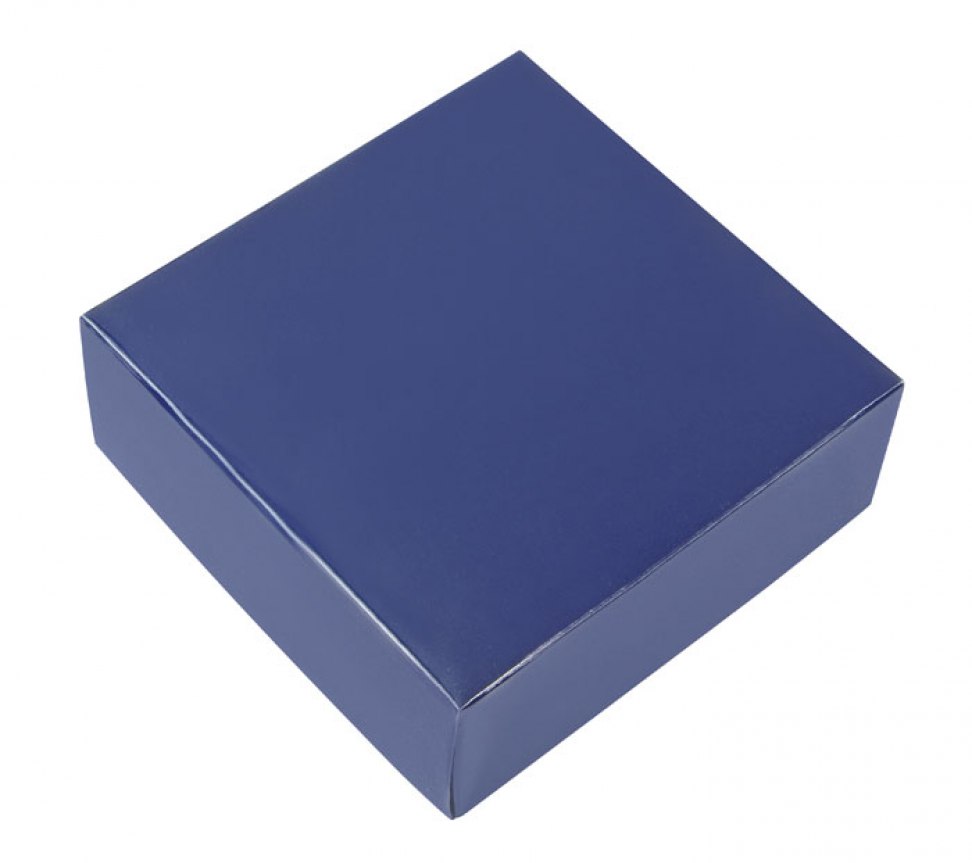 CARDBOARD BOX BLUE - 90X90X35 MM