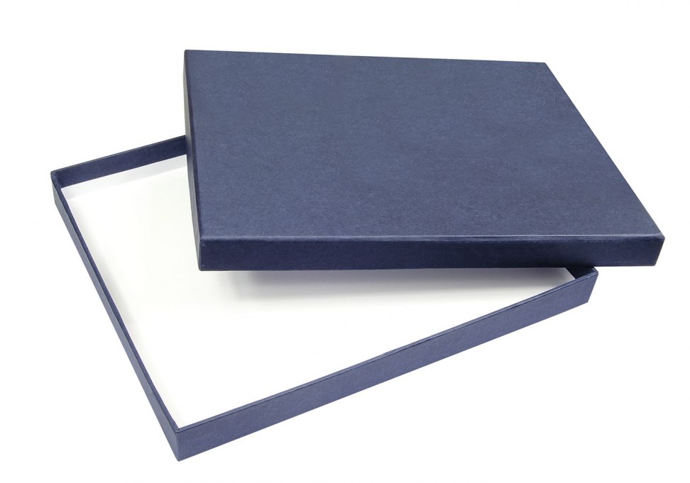 BLUE BOX-WHITE INSIDE 260X210X25