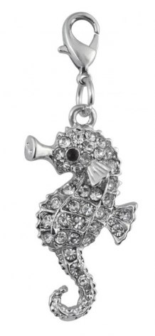 CHARM - SEAHORSE WITH STRASS