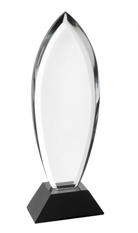 CRYSTAL TROPHY ROME H=209 x 19mm