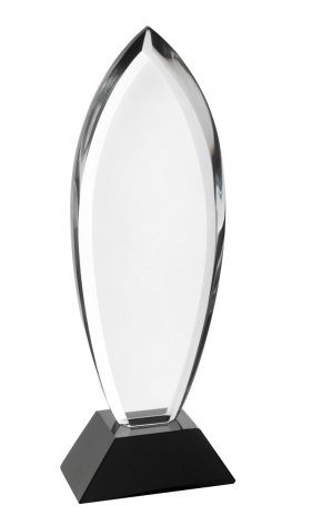 CRYSTAL TROPHY ROME H=297 x 25mm