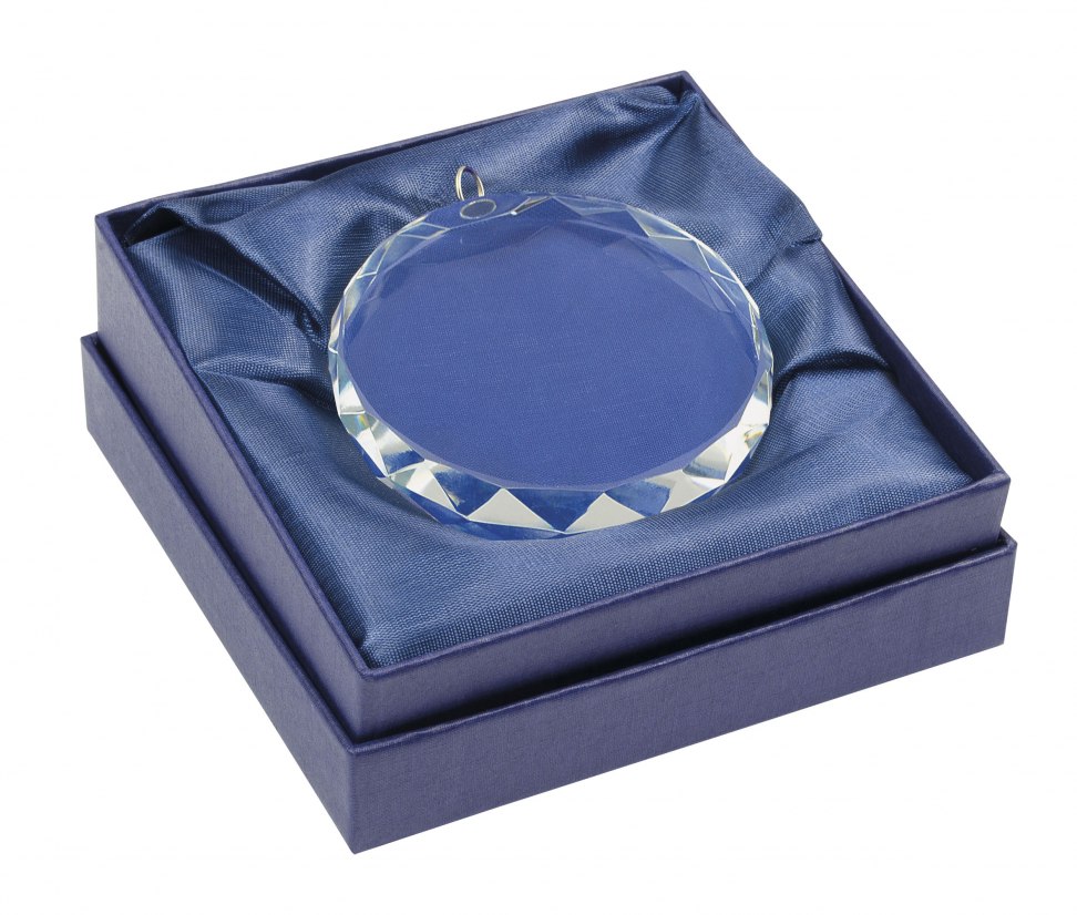 Medaglia vetro 60X60X12 mm