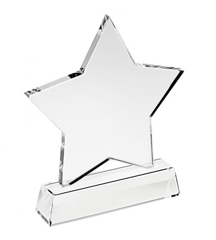 TROPHY STAR OF GLASS mm160 base h 30