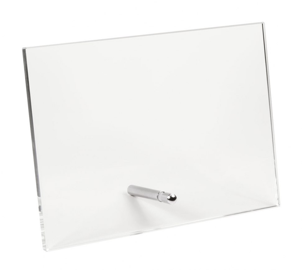 STRAIGHT GLASS WITH HOLDER 190X140X10
