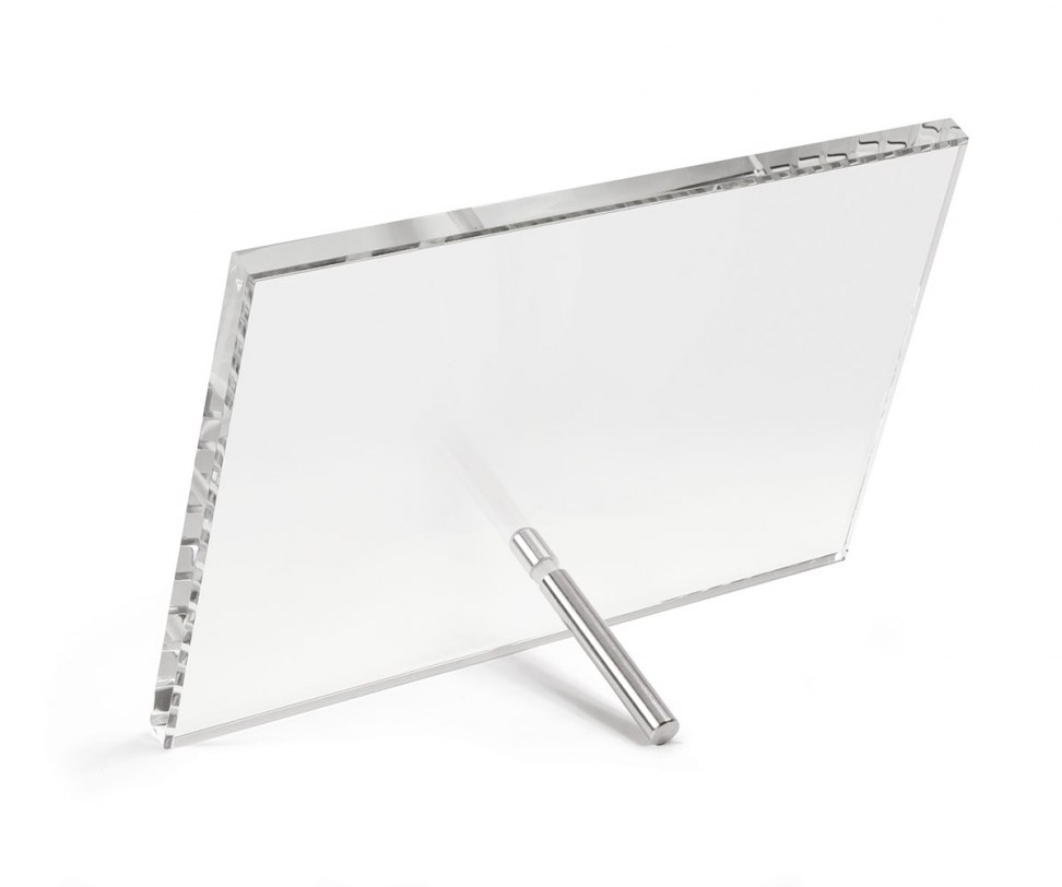 STRAIGHT GLASS WITH HOLDER 190X140X10