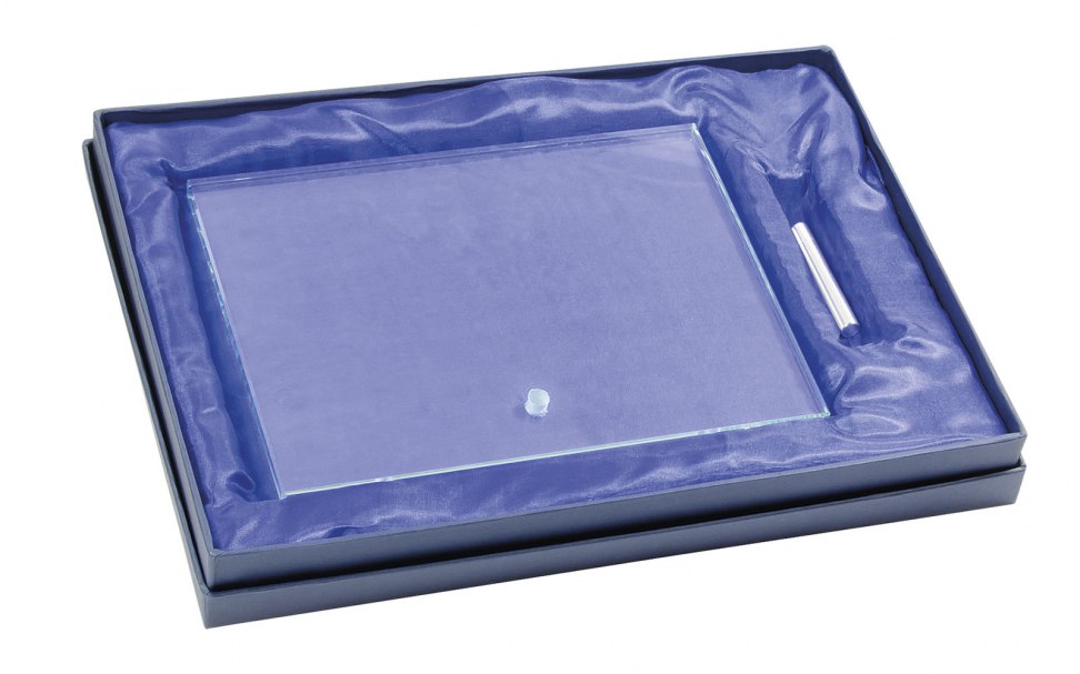 STRAIGHT GLASS WITH HOLDER 190X140X10