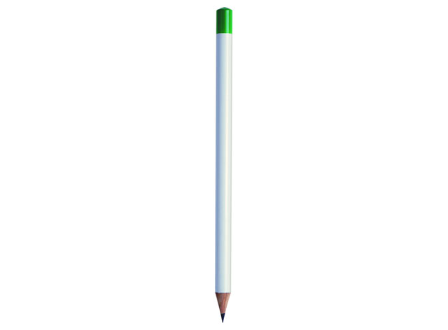 BIG PENCIL WHITE /CAP GREEN - MIN. 50PCS