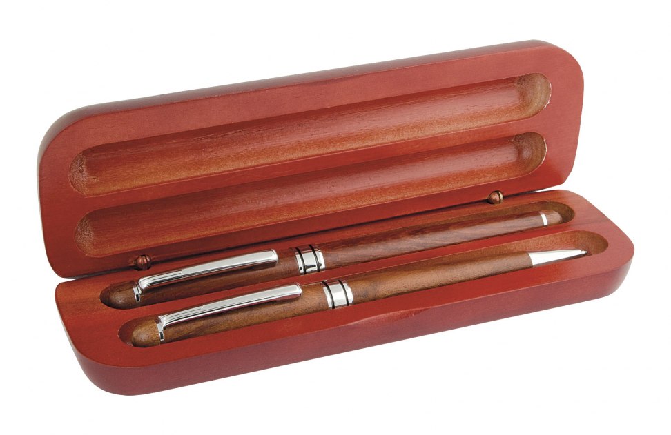 ROLLERBALL+BALL PEN WOOD WITH BOX