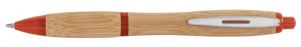BALL PEN BAMBOO PARTS IN RED