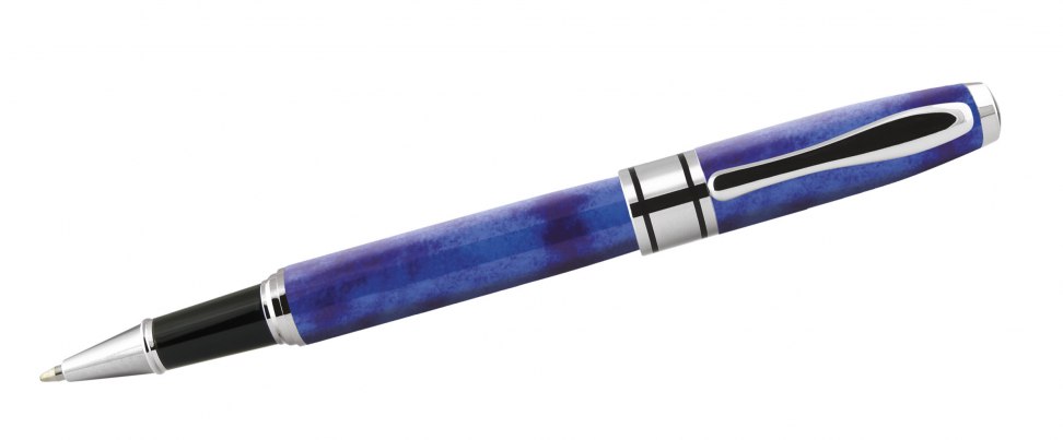 ROLLERBALL PEN MARBLE BLUE
